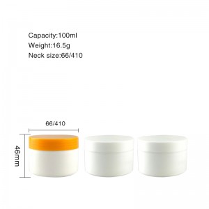 China Gold Supplier for Cosmetic Packaging Plastic Jar Red Color 5g 10g 20g 30g 50g 100g 200g Skin Care Cream Jar